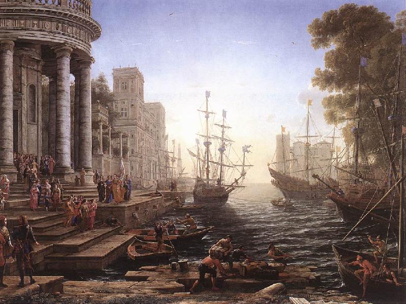 Claude Lorrain Port Scene with the Embarkation of St Ursula fgh